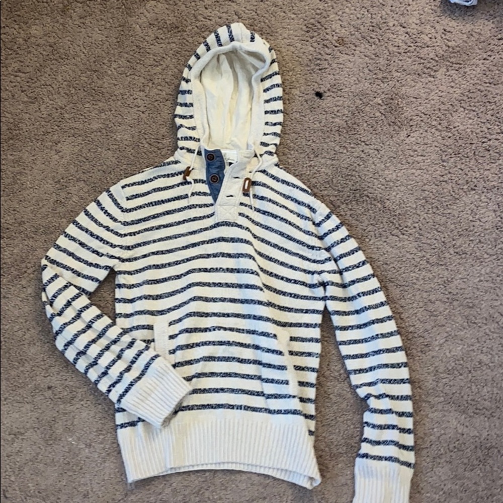 Striped sweatshirt hoodie